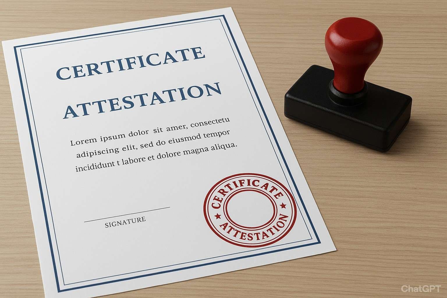 Commercial document Attestation